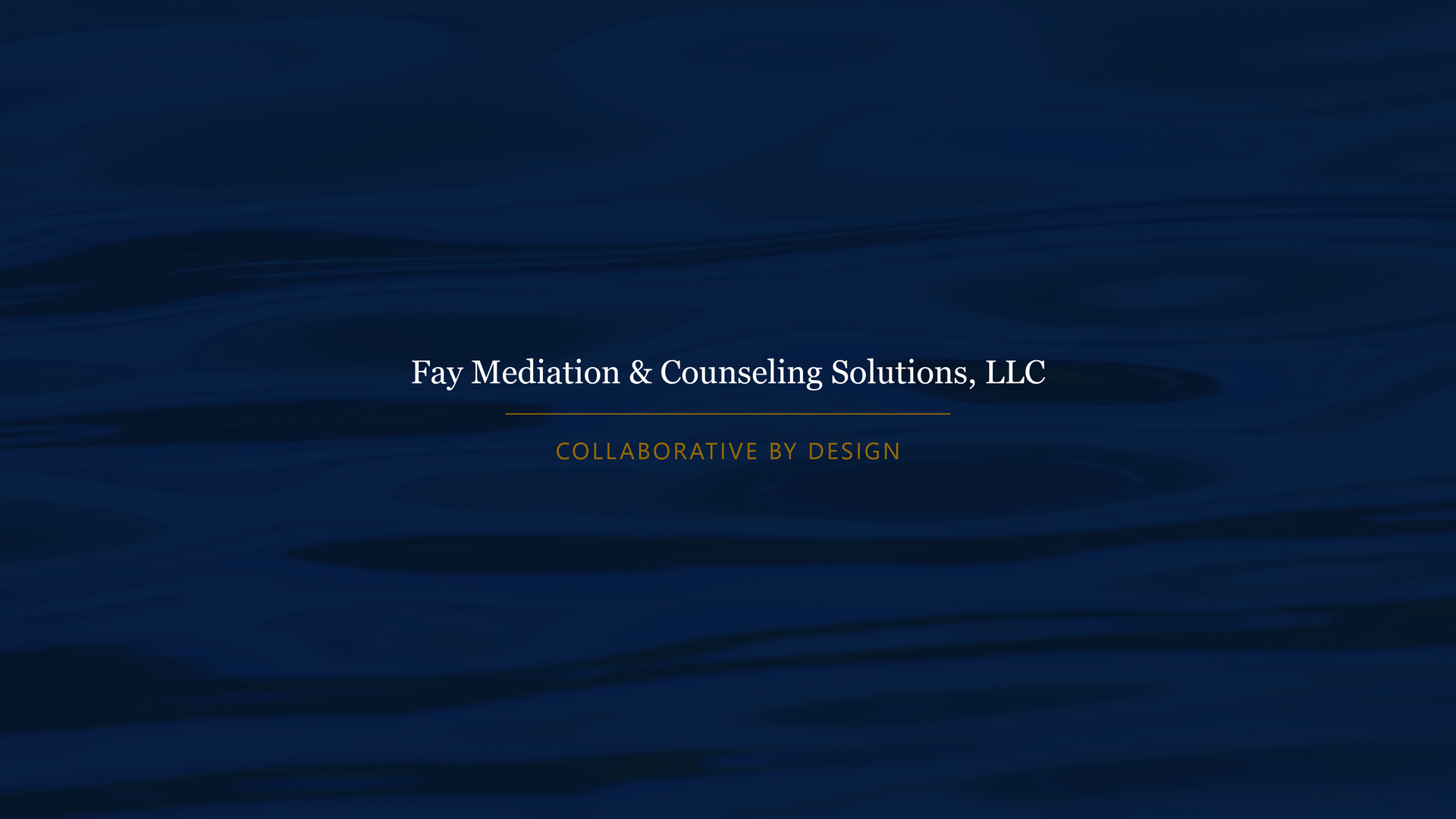 Fay Mediation & Counseling Solutions, LLC — Collaborative by Design